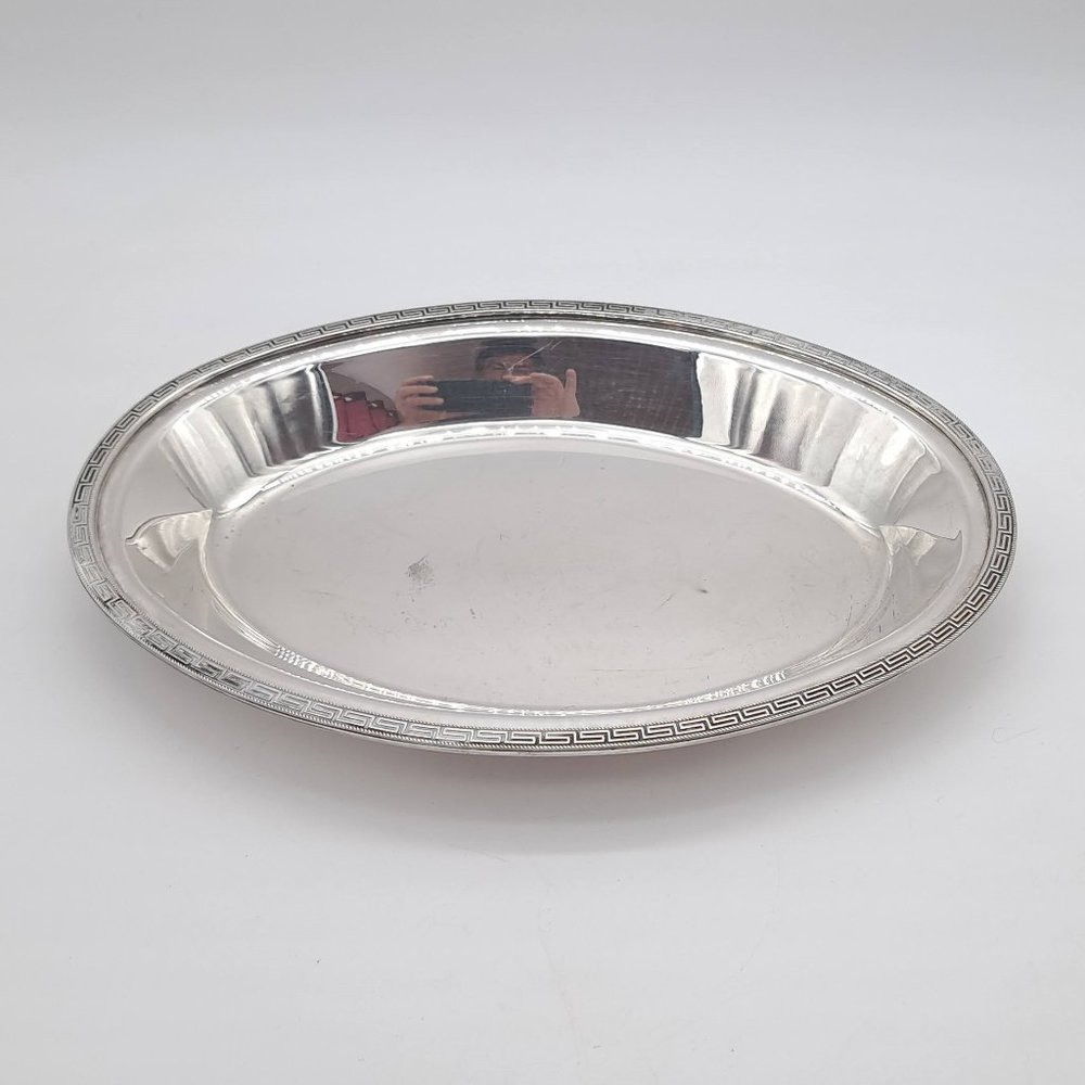 Lebanese Silverplate Serving Tray by SIOM Orfevres